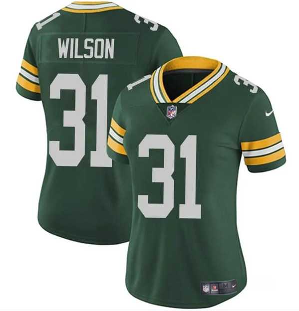 Womens Green Bay Packers #31 Emanuel Wilson Green Vapor Untouchable Limited Football Stitched Jersey Dzhi